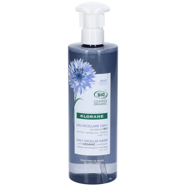 Klorane Acqua Micellare Fiordaliso 3 In 1 Struccante 400 ml