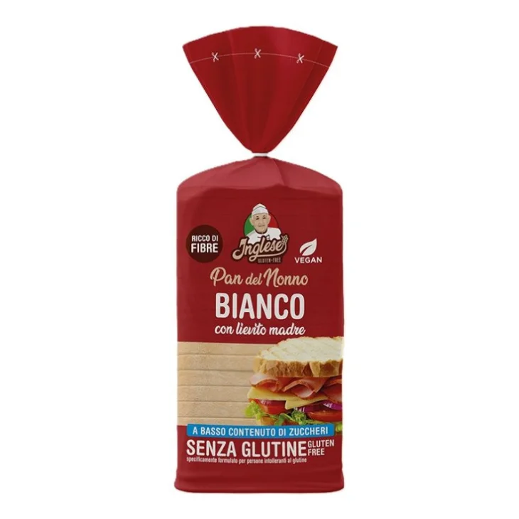 Inglese Pan Nonno Bianco Senza Glutine Senza Lattosio 45 g Inglese Pan Nonno Bianco Senza Glutine Senza Lattosio 45 g