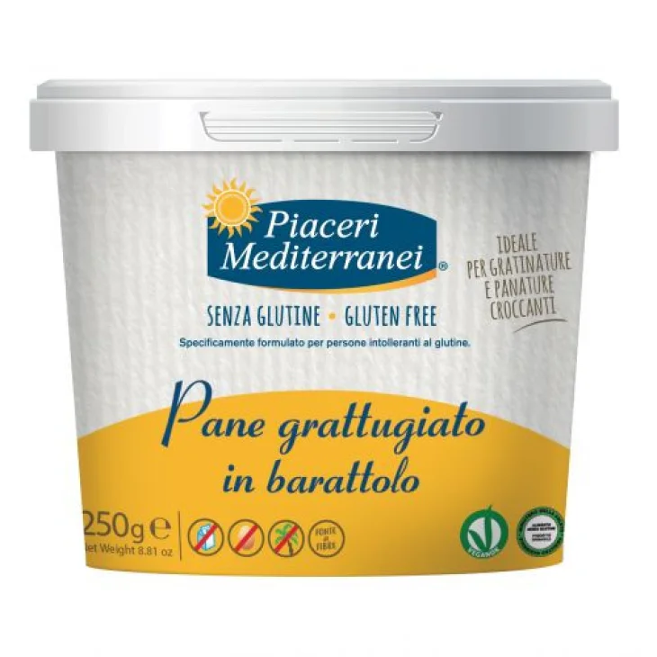 Piaceri Mediterranei Pane Grattugiato Senza Glutine 250 g Piaceri Mediterranei Pane Grattugiato Senza Glutine 250 g