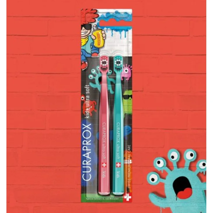 Curaprox Graffiti Edition Spazzolini Per Bambini 2 Pezzi