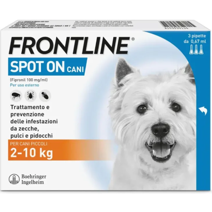 Frontline Spot-On Cani 2-10kg 3 Pipette