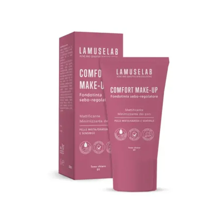 LAMUSELAB Comfort Make-Up Fondotinta Sebo-regolatore Tono Chiaro 30 ml