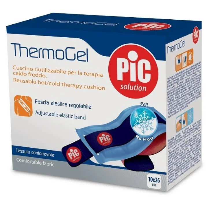 Pikdare Thermogel Cuscino Terapeutico Caldo Freddo con Fascia Elastica 10x26cm Pikdare Thermogel Cuscino Terapeutico Caldo Freddo con Fascia Elastica 10x26cm
