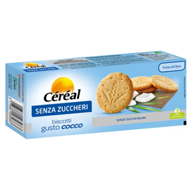 C&eacute;r&eacute;al Biscotti al Cocco Senza Zuccheri Senza Olio di Palma 132g
