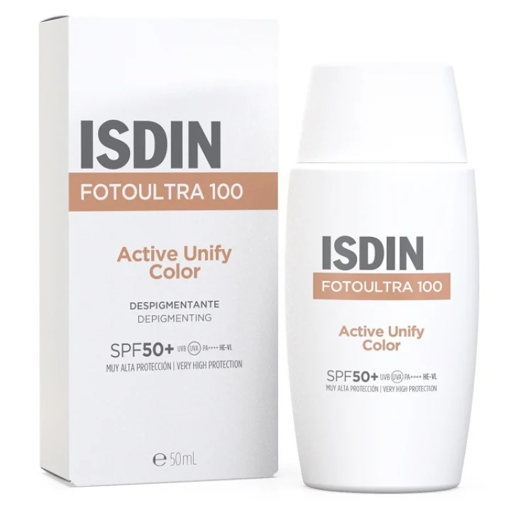 Isdin Fotoultra Active Unify SPF50+ Protezione Solare Viso Colorata 50 ml