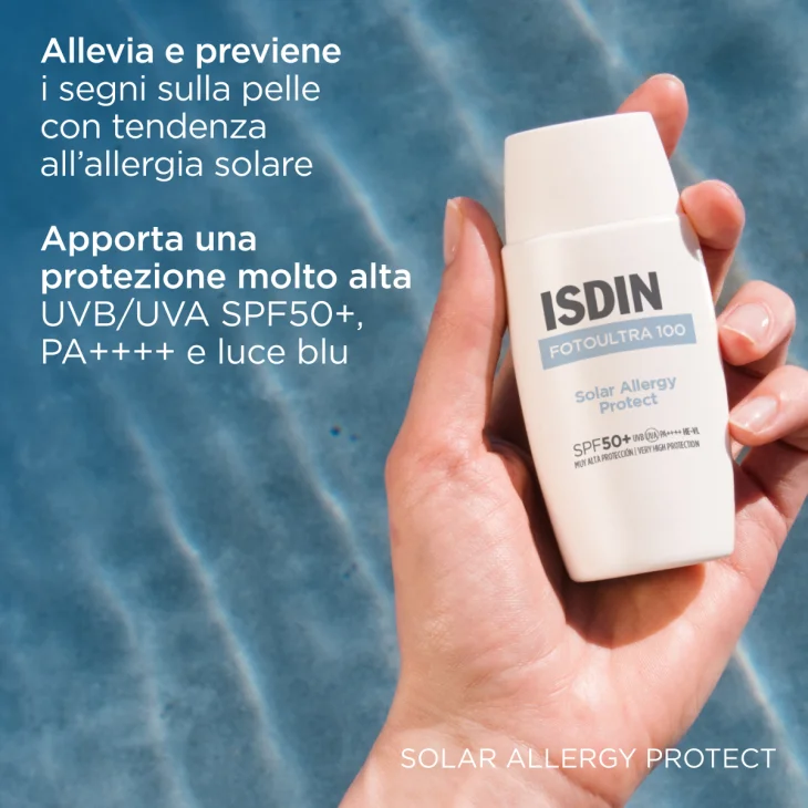 Isdin Fotoultra Solar Allergy Protect SPF 50+ Protezione Solare per Pelle con Tendenza Allergia Solare 50 ml
