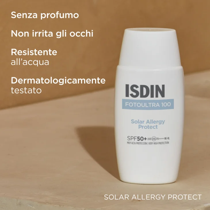 Isdin Fotoultra Solar Allergy Protect SPF 50+ Protezione Solare per Pelle con Tendenza Allergia Solare 50 ml