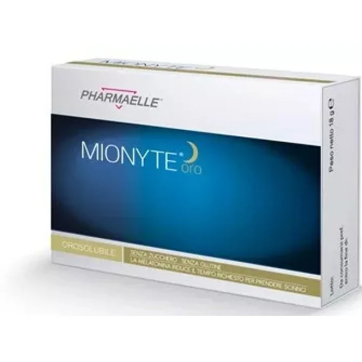 Pharmaelle Mionyte Oro Integratore Melatonina Sonno 30 Compresse Orosolubili Pharmaelle Mionyte Oro Integratore Melatonina Sonno 30 Compresse Orosolubili