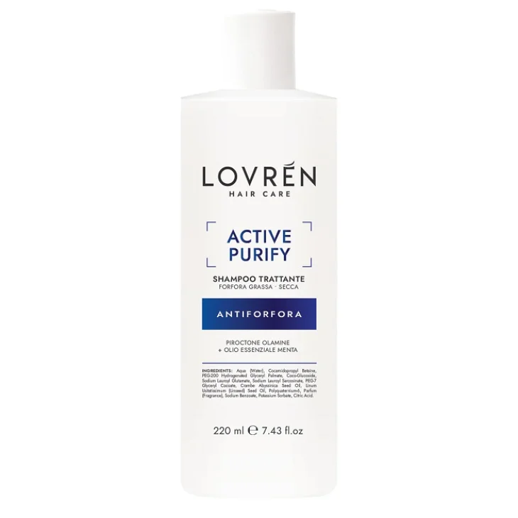 Lovren Hair Care Active Purify Shampoo Trattante Anti Forfora 220 ml