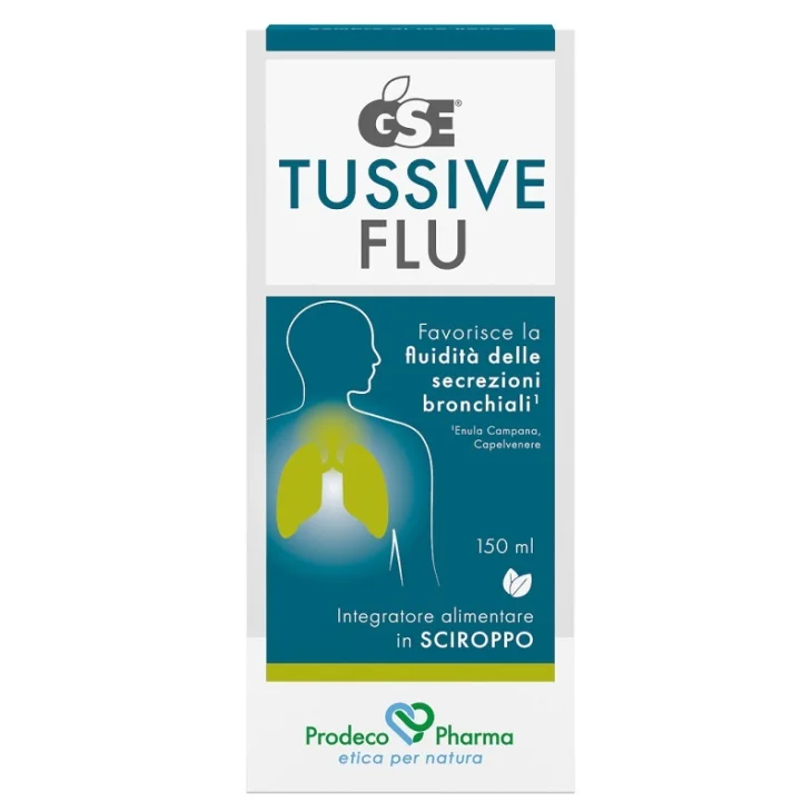 GSE Tussive Flu Integratore per Apparato Respiratorio 150 ml