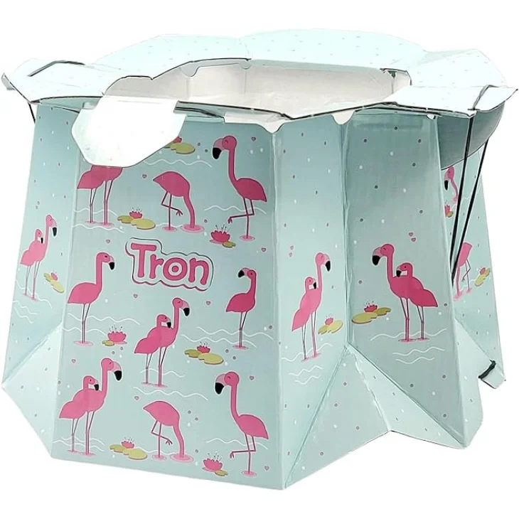 Tron Vasino Usa e Getta Rosa con Motivo Fenicottero Tron Vasino Usa e Getta Rosa con Motivo Fenicottero