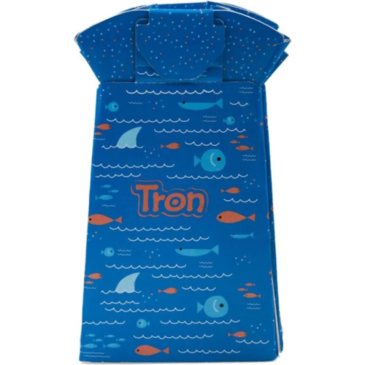 Tron Vasino Usa e Getta Blu con Decorazione Pesciolino Tron Vasino Usa e Getta Blu con Decorazione Pesciolino