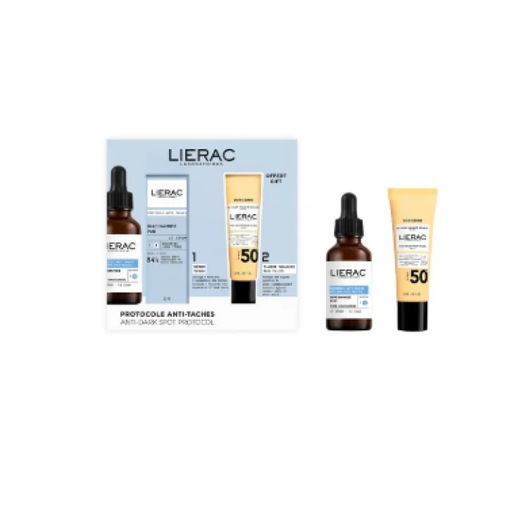 Lierac Set Protocoles Siero Anti Macchie e Fluido solare SPF50+