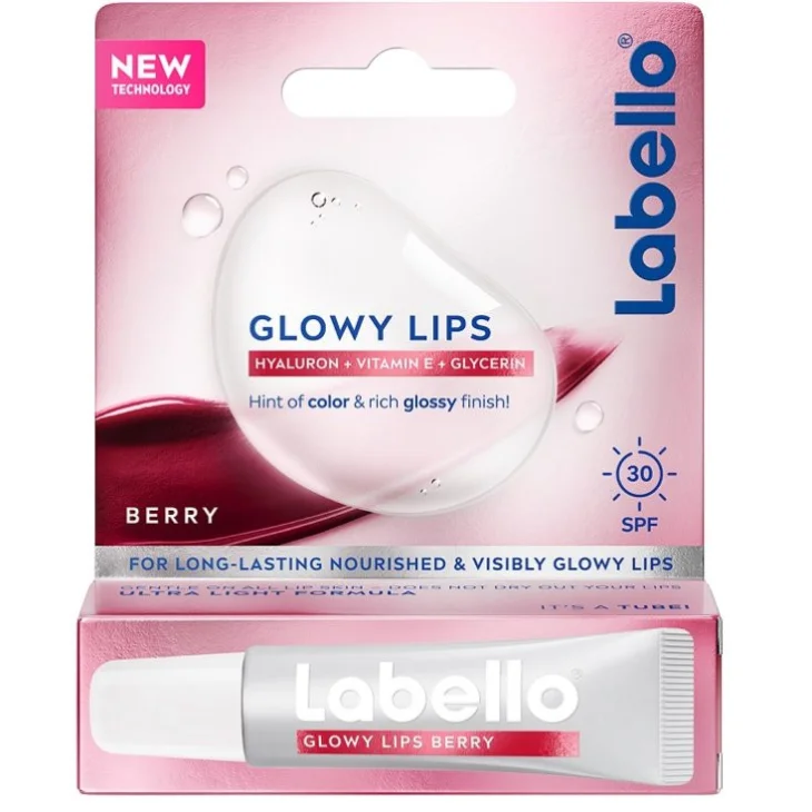 Labello Glowy Lips Berry Balsamo Labbra Ultraidratante Acido Ialuronico 10ml