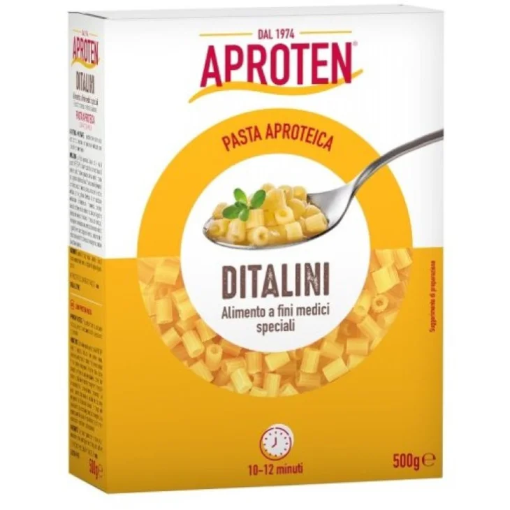 Aproten Ditalini Pasta Aproteica Dietetica Basso Contenuto Proteico 500g Aproten Ditalini Pasta Aproteica Dietetica Basso Contenuto Proteico 500g
