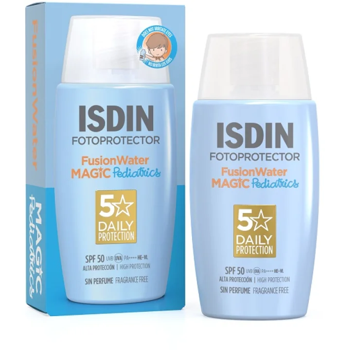Isdin Fusion Water Magic Pediatric Solare Viso Bambini 50 ml