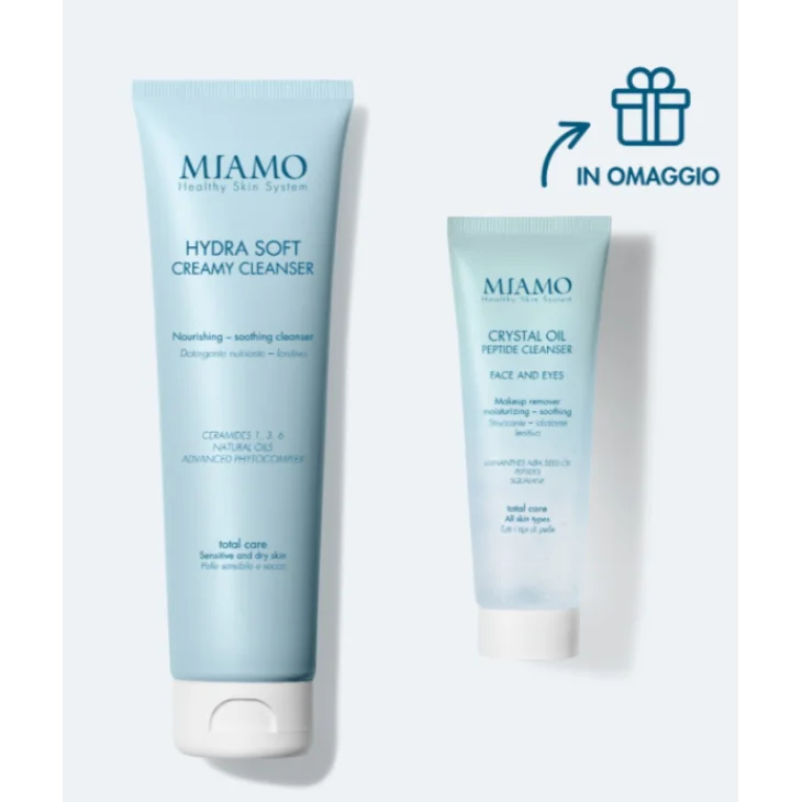 Miamo Protocollo Doppia Detersione Idratante Hydra Soft Creamy Cleanser 150 ml Crystal Oil 50 ml