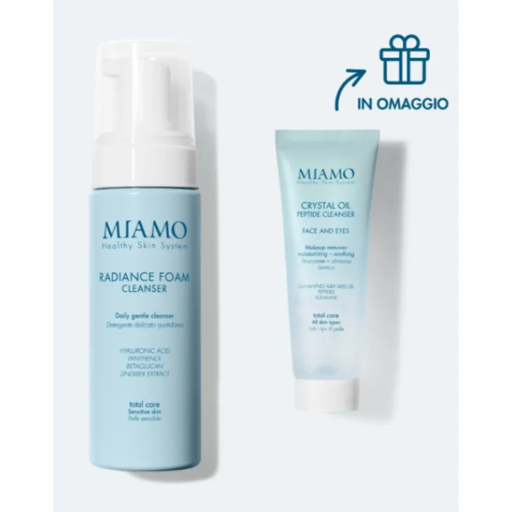 Miamo Protocollo Illuminante Doppia Detersione Radiance Foam Cleanser 150 ml + Crystal Oil 50 ml