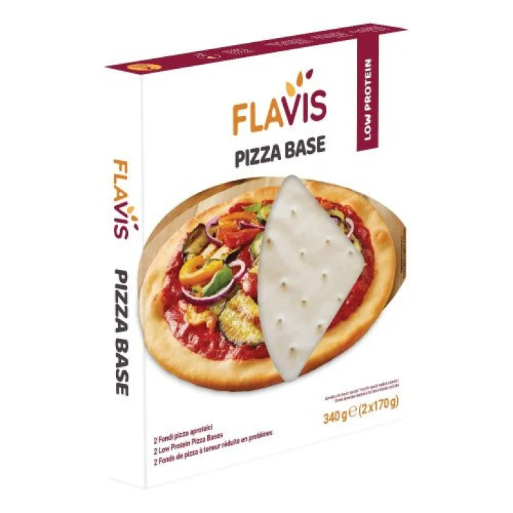 Flavis Base per Pizza Senza Glutine Aproteica Alta Fibra 2 Pezzi 340g Flavis Base per Pizza Senza Glutine Aproteica Alta Fibra 2 Pezzi 340g