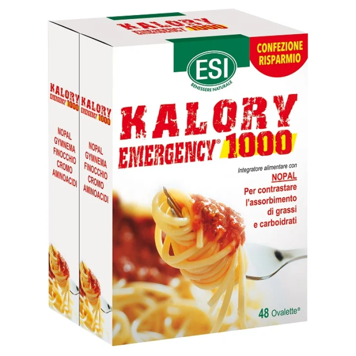 ESI KALORY EMERGENCY 1000 48 OVALETTE BIPACK ESI KALORY EMERGENCY 1000 48 OVALETTE BIPACK
