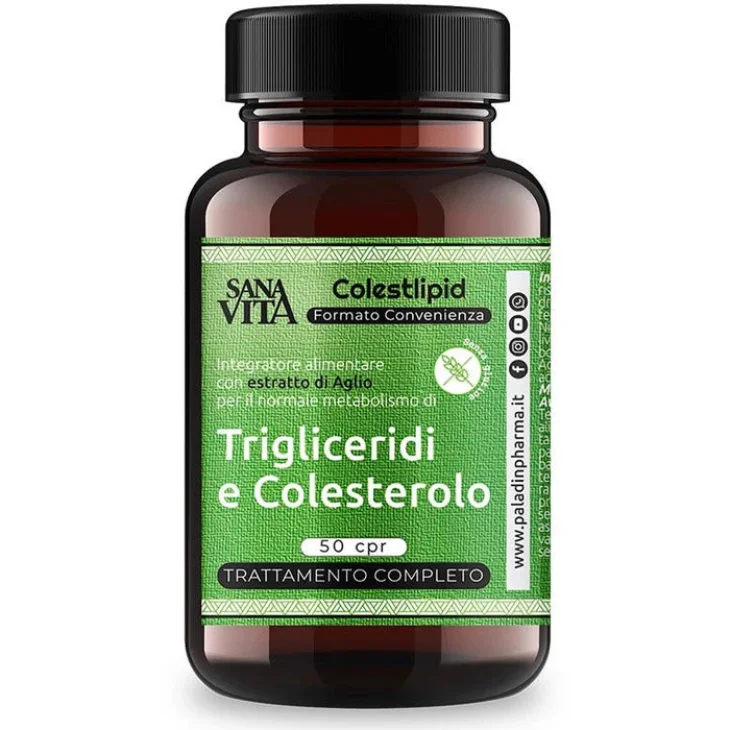Sanavita Colestlipid Plus Integratore per il Metabolismo di Trigliceridi e Colesterolo 50 Compresse Sanavita Colestlipid Plus Integratore per il Metabolismo di Trigliceridi e Colesterolo 50 Compresse