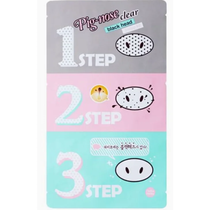 Holika Holika Pig Nose Clear Black Head Cerotti Nasali Anti Punti Neri 3 Step Kit 30 g
