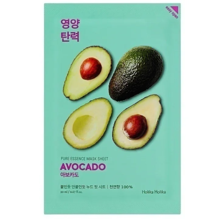 Holika Holika Pure Essence Mask Sheet Avocado Maschera Nutriente 23 ml