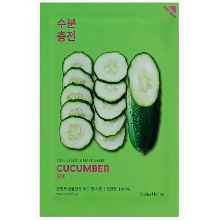 Holika Holika Pure Essence Mask Sheet Cucumber Anti Impurità 20 ml