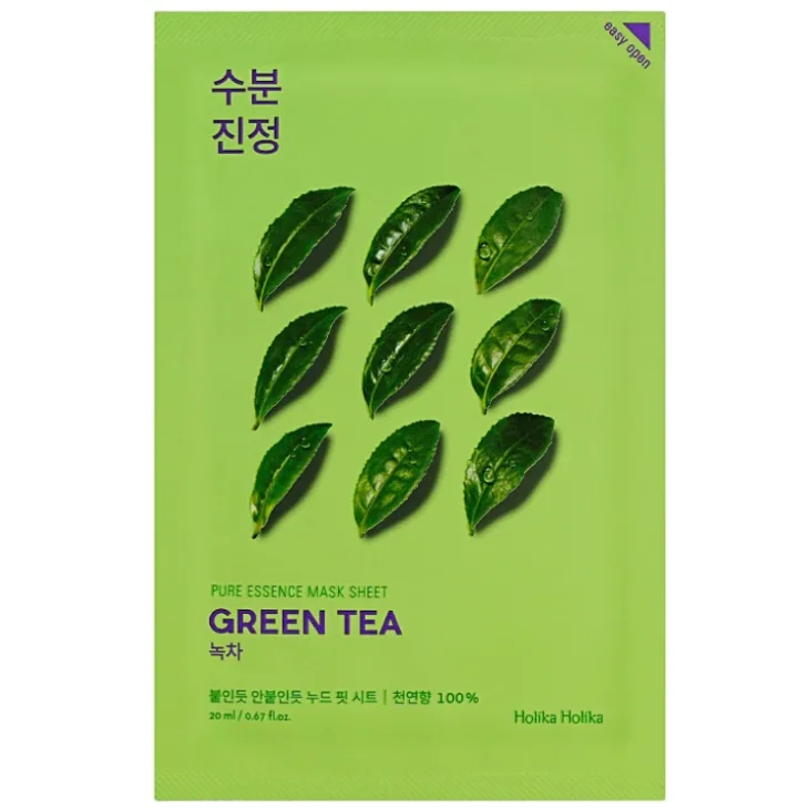 Holika Holika Pure Essence Mask Sheet Green Tea Rinfrescante Lenitiva 23 ml