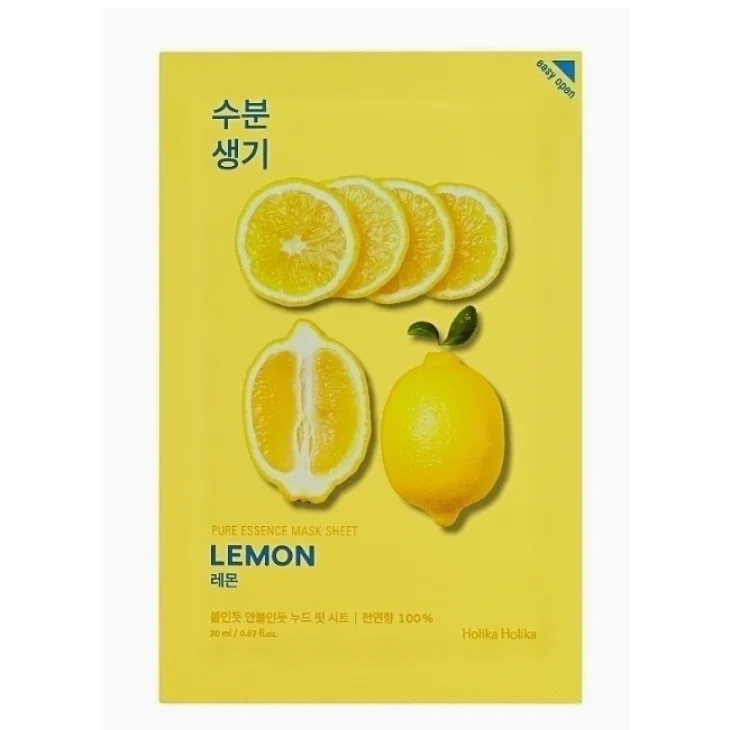 Holika Holika Pure Essence Mask Sheet Lemon Maschera Illuminante 20 ml