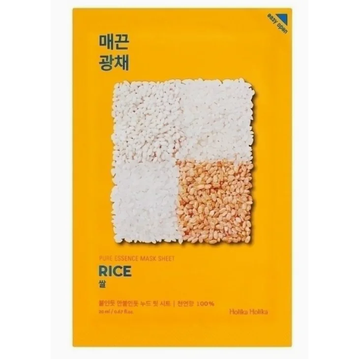 Holika Holika Pure Essence Mask Sheet Rice Pulizia Pori 20 ml