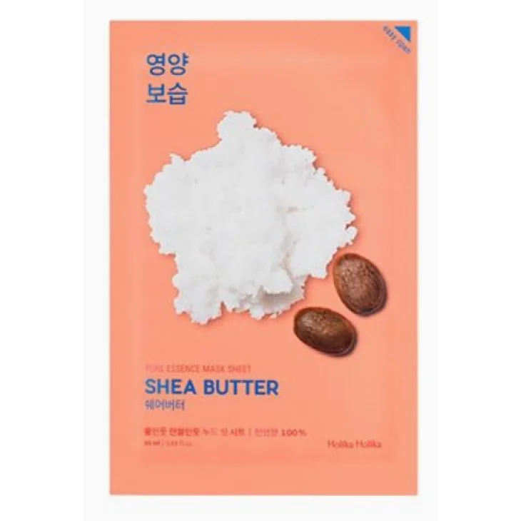 Holika Holika Pure Essence Mask Sheet Shea Butter Antirughe Rivitalizzante 20 ml