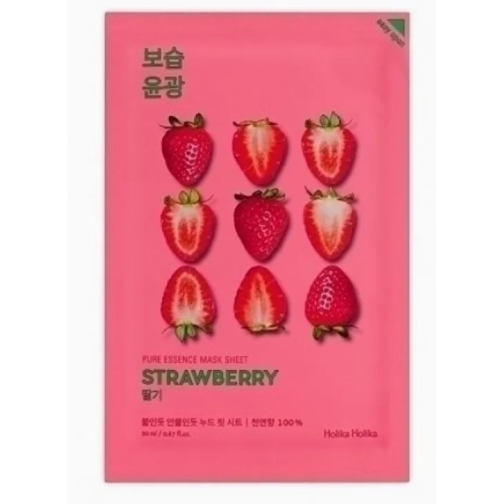Holika Holika Pure Essence Mask Sheet Strawberry Maschera Antiossidante 20 ml