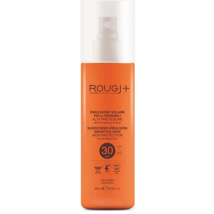 Rougj Spray Protezione Solare Viso e Corpo Pelli Sensibili SPF 30 200 ml
