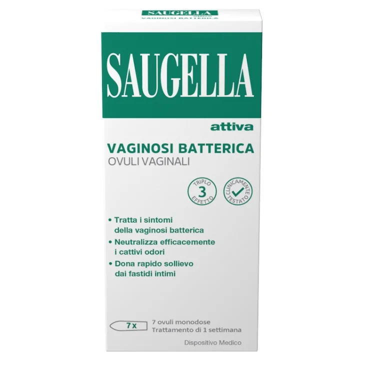 Saugella Attiva Vaginosi Batterica 7 ovuli vaginali
