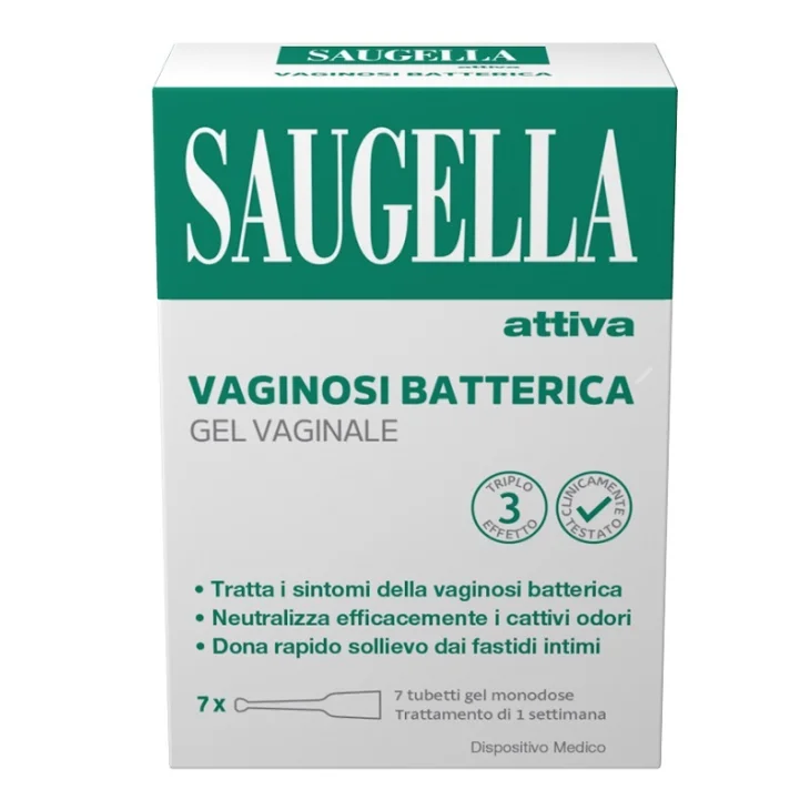 Saugella Attiva Vaginosi Batterica Gel Vaginale 7 tubetti monodose