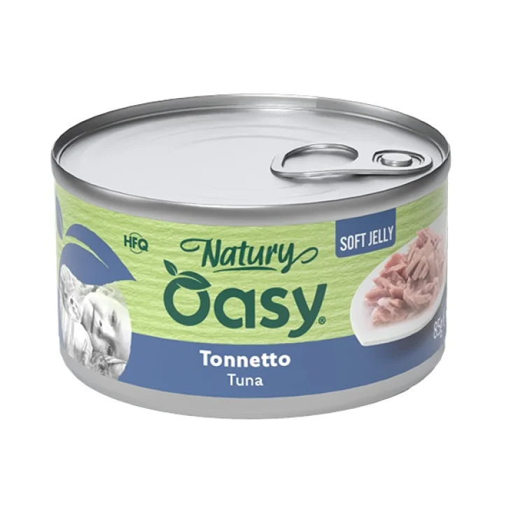 OASY WET CAT NATURY SOFT JELLY TONNETTO LATTINA 85 G