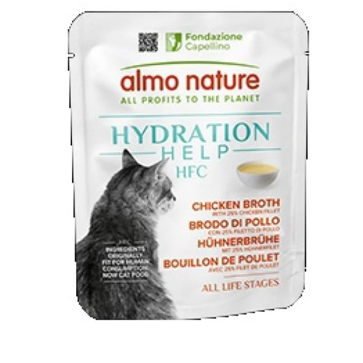 Almo Nature Hydr Help Brodo Sardi Idratante per Cani e Gatti 50g