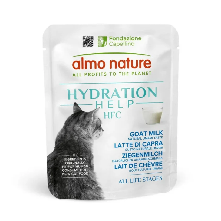 Almo Nature Hydratation Help Latte di Capra Integratore per Gatti 50g