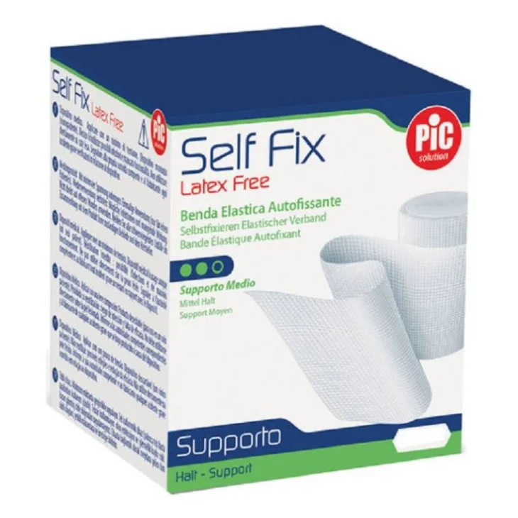 Pic Self Fix Benda Elastica Medica Auto-Fissante Senza Lattice 20m x 8cm