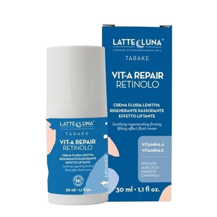 Latte & Luna Tarake Vit-A Repair Retinolo Crema Fluida Viso Lenitiva 30 ml