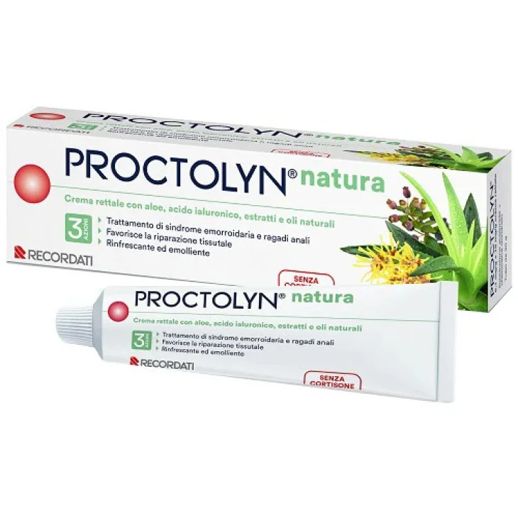 Proctolyn Natura Crema Emorroidi e Ragadi Anali Aloe Acido Ialuronico 30ml