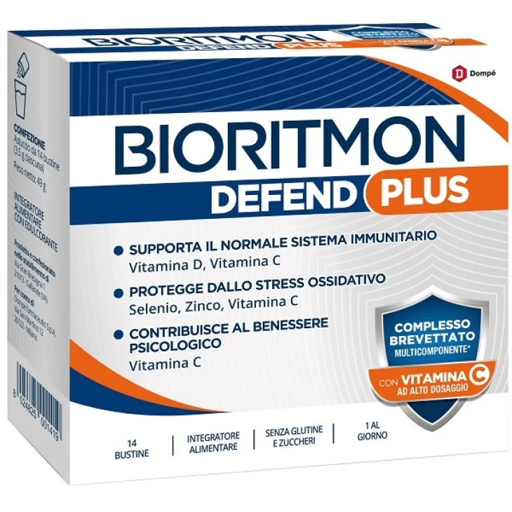 Bioritmon Defend Plus Integratore per Le Difese Immunitarie14 Bustine