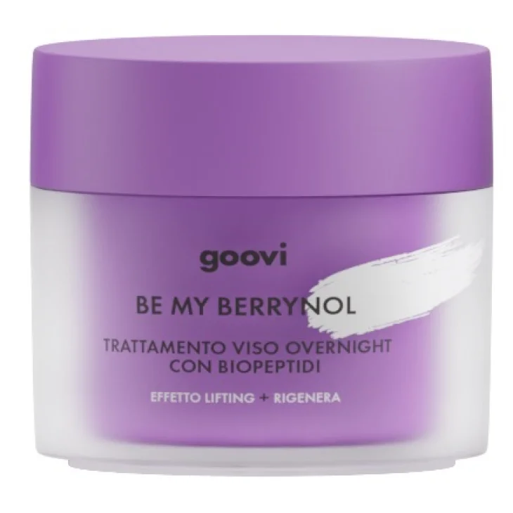 Goovi Be My Berrinol Trattamento Viso Overnight con Biopeptidi Effetto Lifting 50 ml
