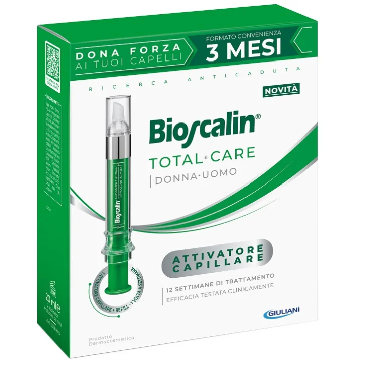 Bioscalin Attivatore Capillare iSFRP-1 Anti-Caduta Capelli Trattamento 3 Mesi 10ml + Refill