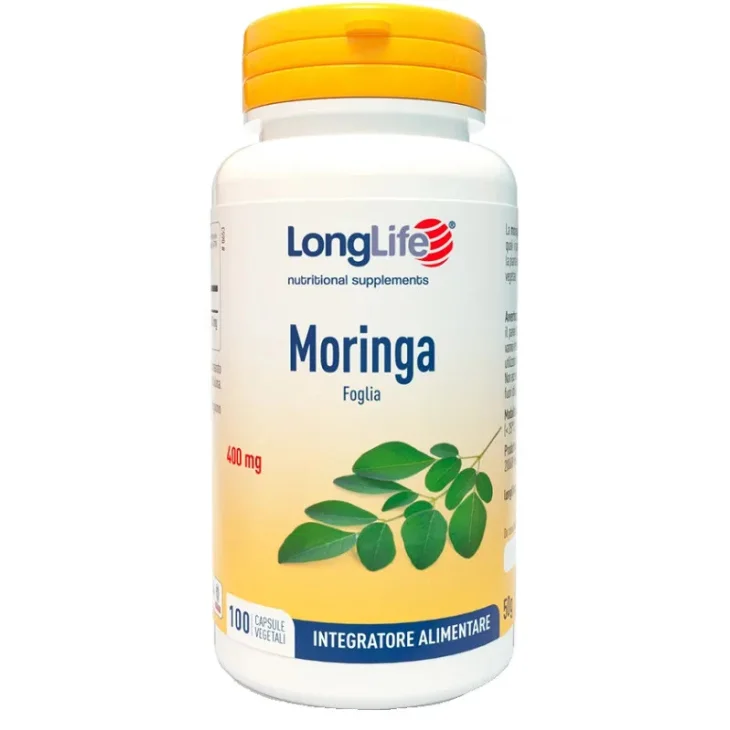 Longlife Moringa 400mg Integratore Tonico ed Energizzante 100 Capsule Longlife Moringa 400mg Integratore Tonico ed Energizzante 100 Capsule