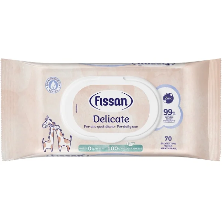 Fissan Salviette Delicate per Viso e Mani e Cambio Pannolino 70 pezzi