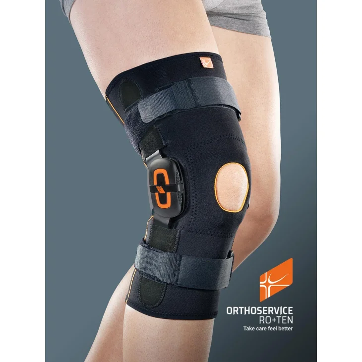Ro+Ten Genufit25 Ortesi per Ginocchio con Aste Articolate Ambidestro Misura L