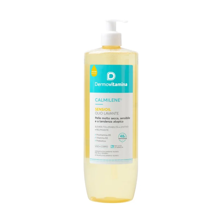 Dermovitamina Calmilene Sensioil Detergente in Olio per Pelle Sensibile 1 Litro
