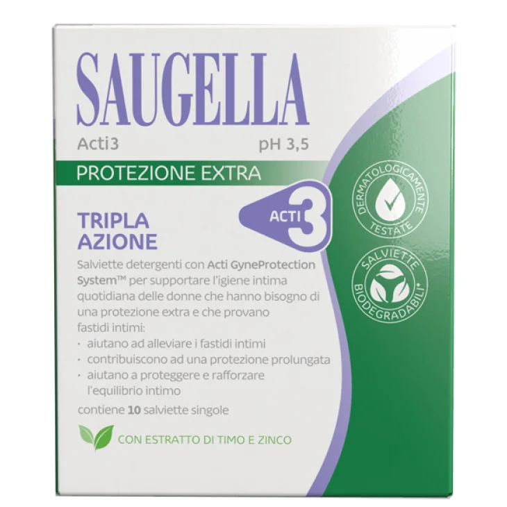 SAUGELLA ACTI3 SALVIETTINE 10P
